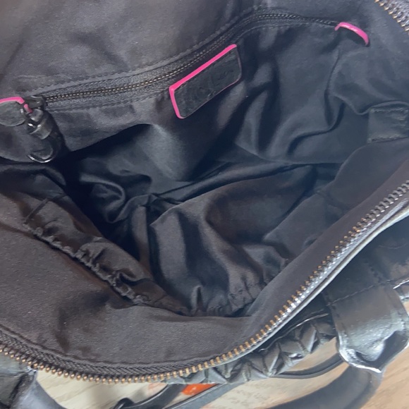 ELLIOTT LUCCA Woven Black Leather Satchel Crossbody - Picture 6 of 8